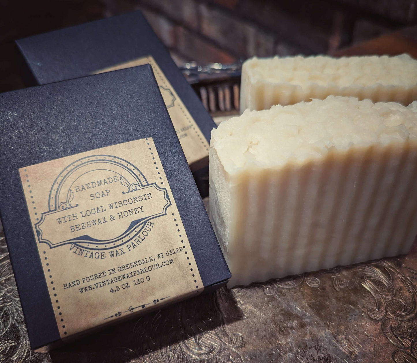 Soap with Local WI Beeswax & Honey - Vintage Wax Parlour