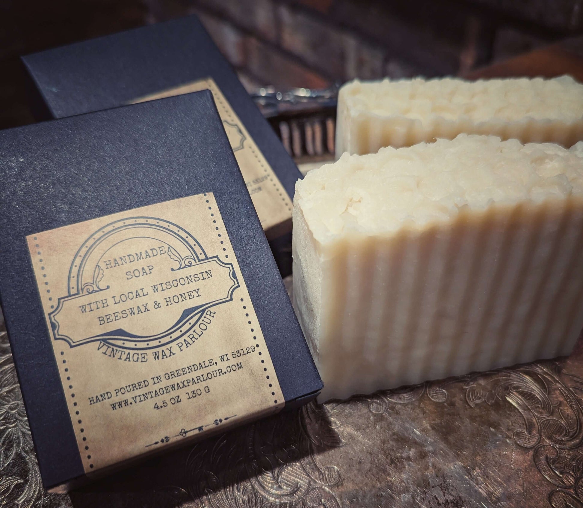 Soap with Local WI Beeswax & Honey - Vintage Wax Parlour