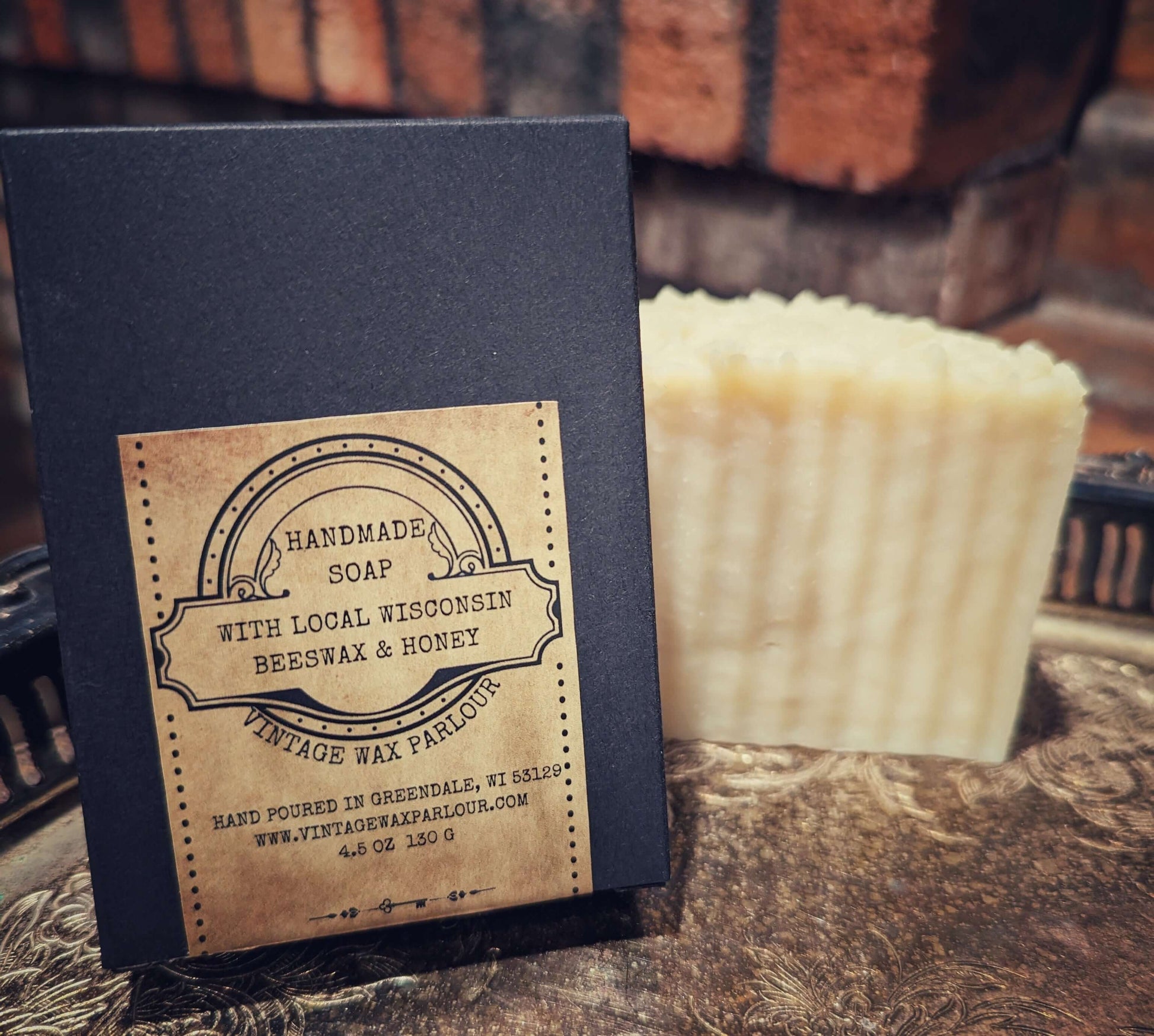 Soap with Local WI Beeswax & Honey - Vintage Wax Parlour