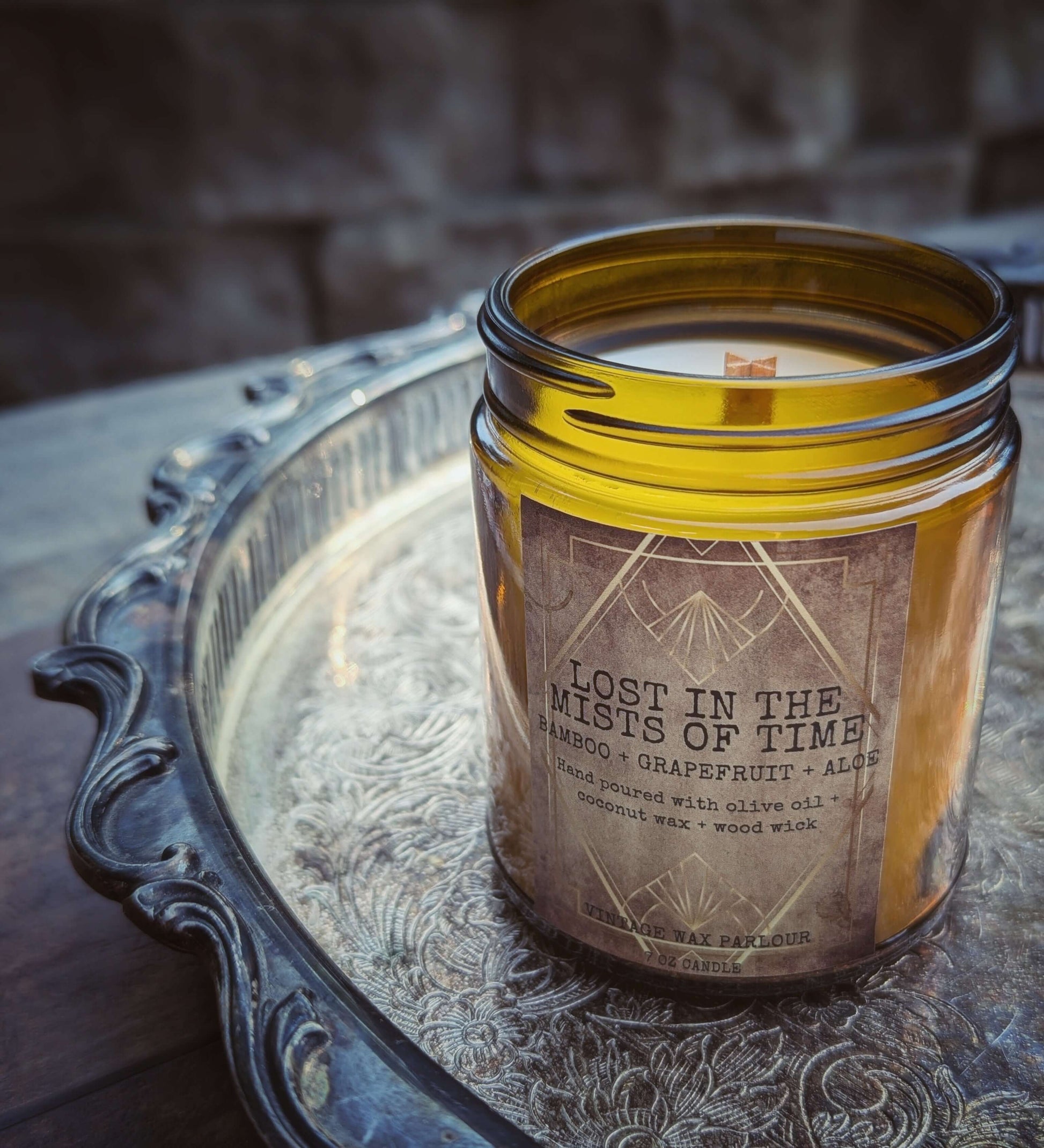 Vintage-Inspired Candle Wooden Wick - Vintage Wax Parlour