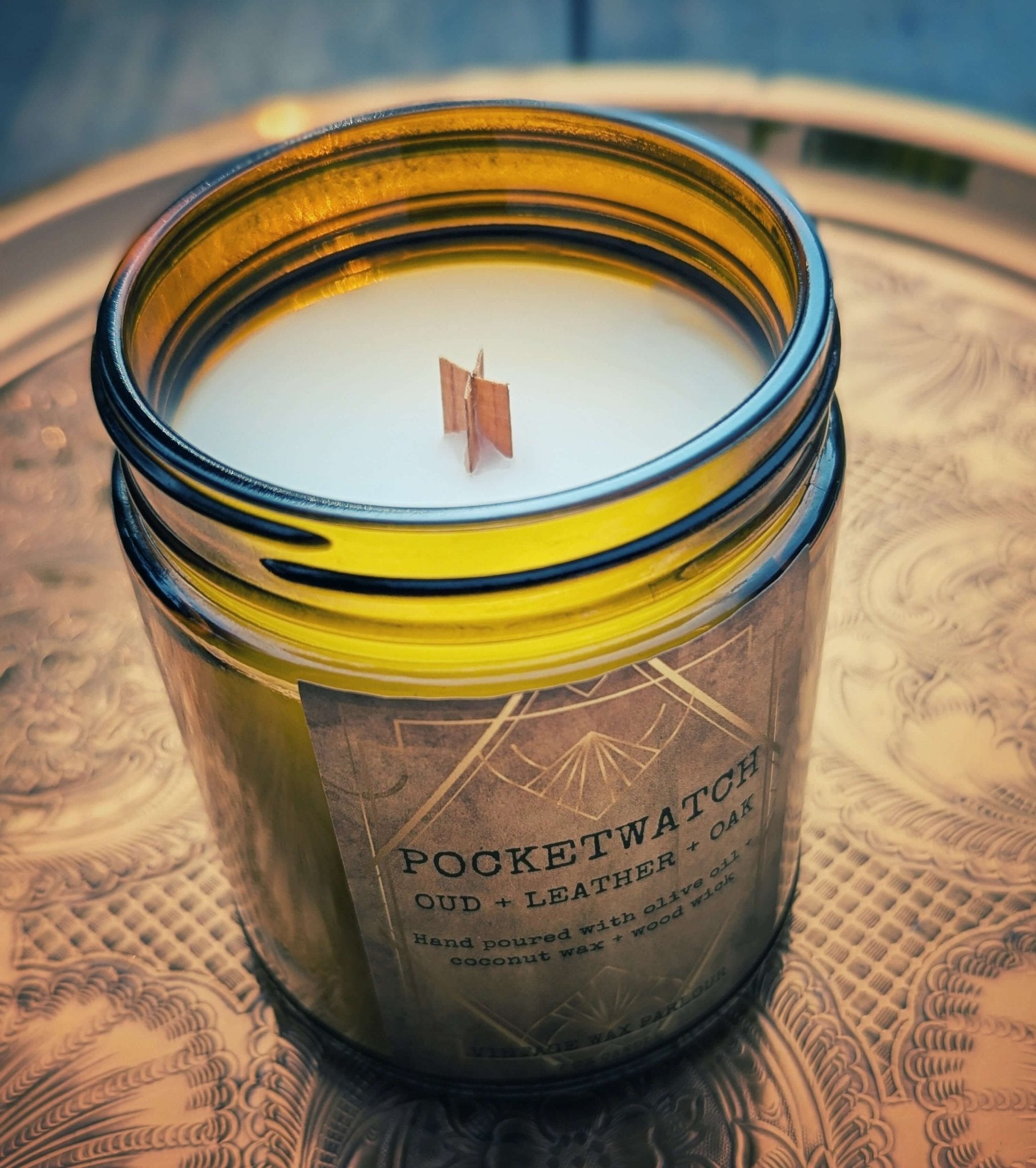 Vintage - Inspired Candle Wooden Wick - Vintage Wax Parlour