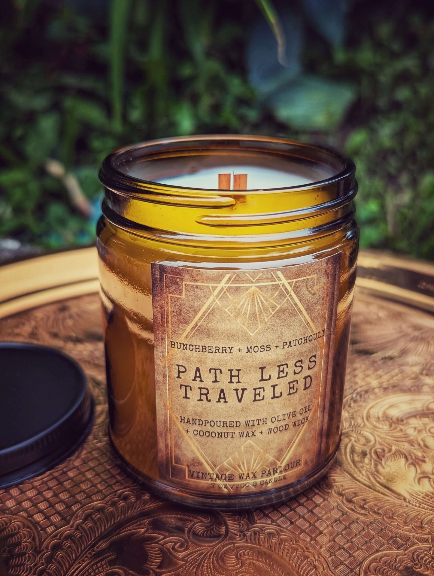 Vintage - Inspired Candle Wooden Wick - Vintage Wax Parlour